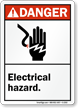 Danger ANSI Electrical Hazard Sign