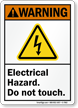 Electrical Hazard Do Not Touch ANSI Warning Sign