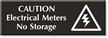 Electrical Meters No Storage Select-a-Color Engraved Sign