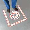 Electrical Panel Do Not Block Superior Mark Floor Sign Kit