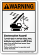 Electrocution Hazard Avoid Death Serious Injury Warning Sign