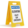 Elevator Out Of Order Free Standing Sign