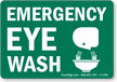 Small Emergency Eyewash Sign