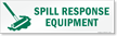 Magnetic Cabinet Label: Spill Response Equipment