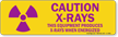 Equipment Produces X-Rays When Energized Radiation Sign