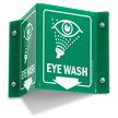 Eye Wash Down Arrow Projecting Sign