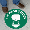 Eye Wash Station with Graphic Sign