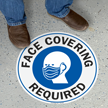 Face Covering Required SlipSafe Floor Sign