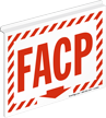 FACP Down Arrow Z Projecting Sign