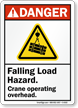 Falling Load Hazard ANSI Danger Sign