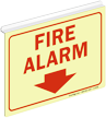 Fire Alarm Glow Z Sign for Ceiling