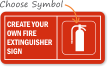 Custom FIRE EXTINGUISHER Sign