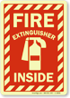 Fire Extinguisher Inside Sign