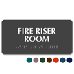 Fire Riser Room Tactile Touch Braille Sign