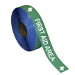 First Aid Area Keep Clear Superior Mark Floor Message Tape