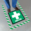 First Aid Superior Mark Floor Sign Kit