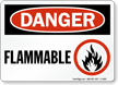 OSHA Danger Flammable Sign