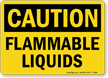 Flammable Liquids OSHA Caution Sign