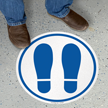 Footprints Symbol SlipSafe Floor Sign
