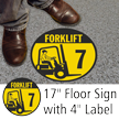 Forklift ID 7 Floor Sign & Label Kit