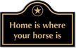 Funny Horse Engraved Arch Marker