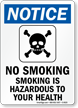Smoking is Hazardous to Your Health Sign