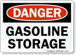 Gasoline Storage OSHA Danger Sign