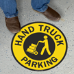 Hand Truck Parking Floor Sign