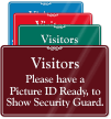 Have Picture ID Ready Showcase Wall Sign