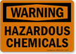 Warning Hazardous Chemicals Sign