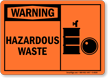 Warning Hazardous Waste Sign