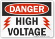 High Voltage OSHA Danger Sign