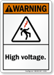 Warning ANSI High Voltage Sign