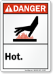 Danger (ANSI): Hot (with graphic)