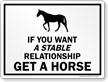 Humorous Horse Safety Sign