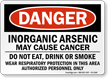 Inorganic Arsenic May Cause Cancer Sign