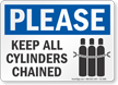 Keep All Cylinders Chained Please Sign