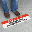 Keep Out Containment Area SlipSafe Floor Sign