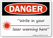 Danger Laser Symbol Sign