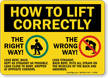 How To Lift Correctly Right Way!... Sign