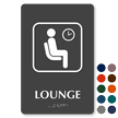 Lounge Symbol TactileTouch™ Sign with Braille