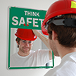 Mirror Safety Message Sign