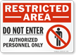Restricted Area Authorized Personnel Sign