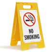 No Smoking (W/Graphic) Fold-Ups® Floor Sign