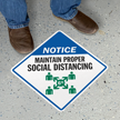 Notice   Maintain Proper Social Distancing
