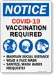 Notice: Vaccination Required