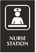 Nurse Station Engraved Hospital Sign with Symbol