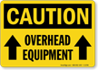 Caution Overhead Equipment Sign