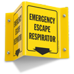 Emergency Escape Respirator (with arrow)
