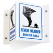 Severe Weather Shelter Area Sign